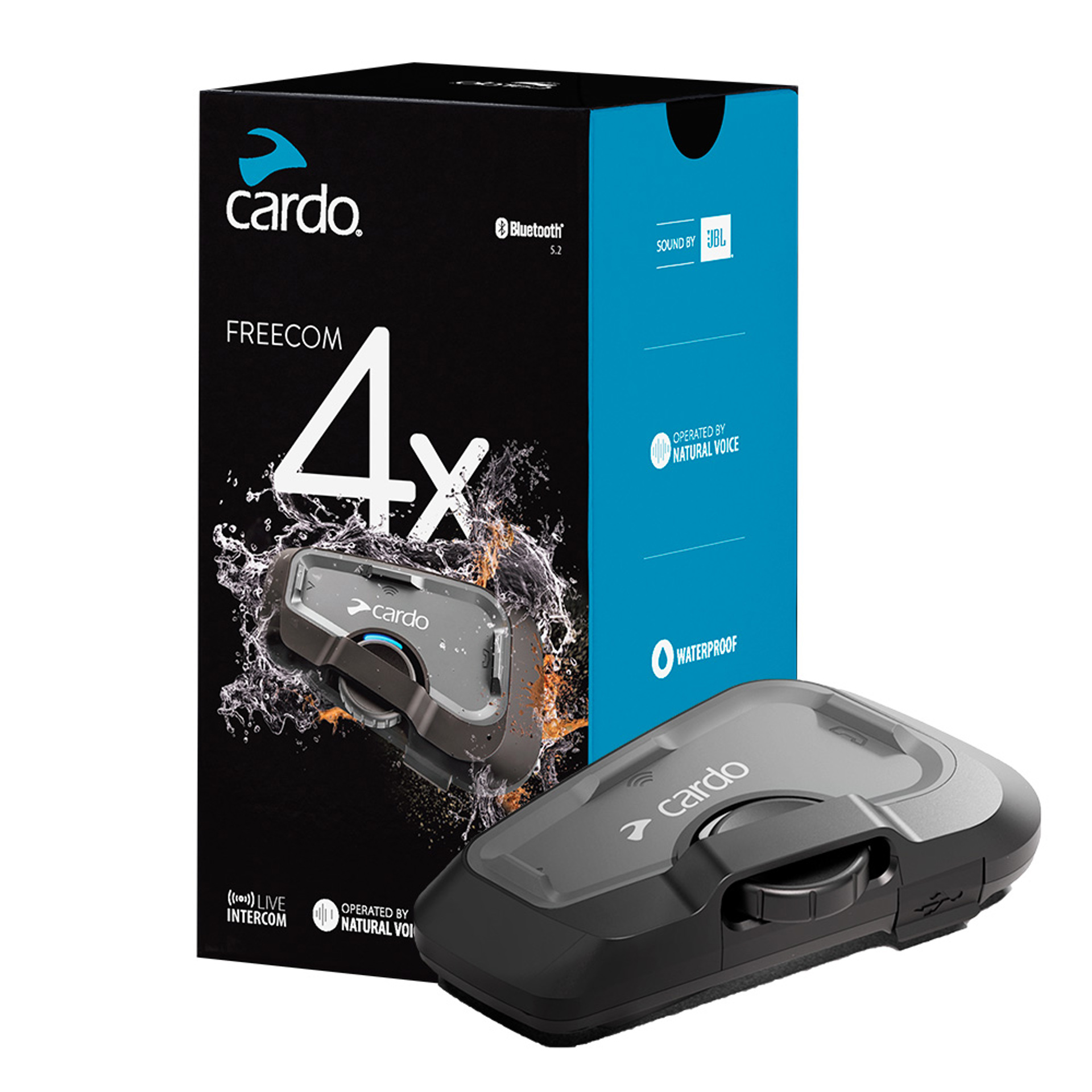 Cardo Freecom 4X Single - Kommunikationsanlæg - Kommunikationssystem - Bluetooth tilslutning - Lang rækkevidde